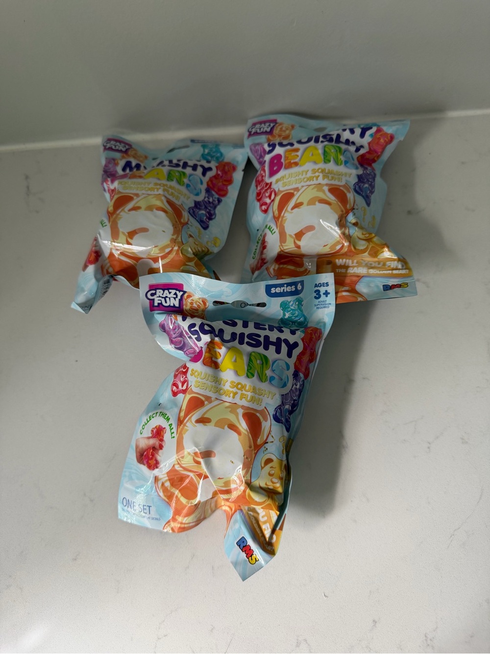 NEW 3X Crazy Fun Squishy Mystery Bears